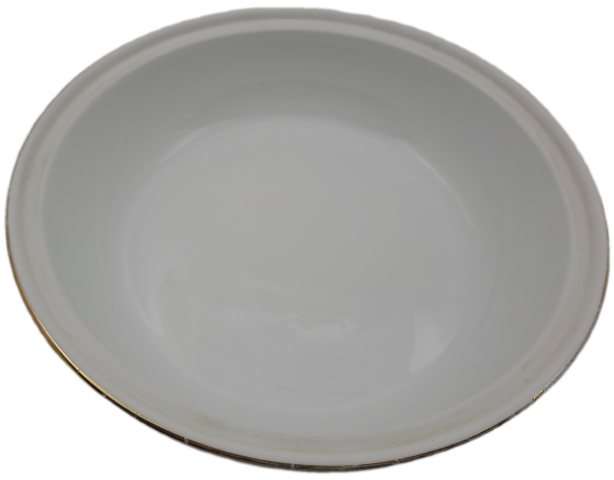 Vintage Royal Worcester Evesham Porcelain Gold Handle Casserole  Dish with lid shape 22 size 3(used)