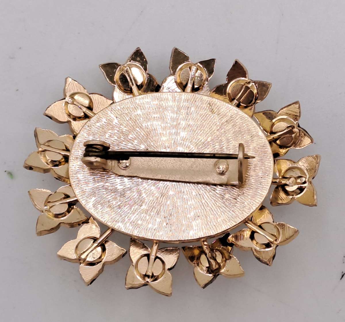 Vintage Brooch with Natural Turquoise Stone