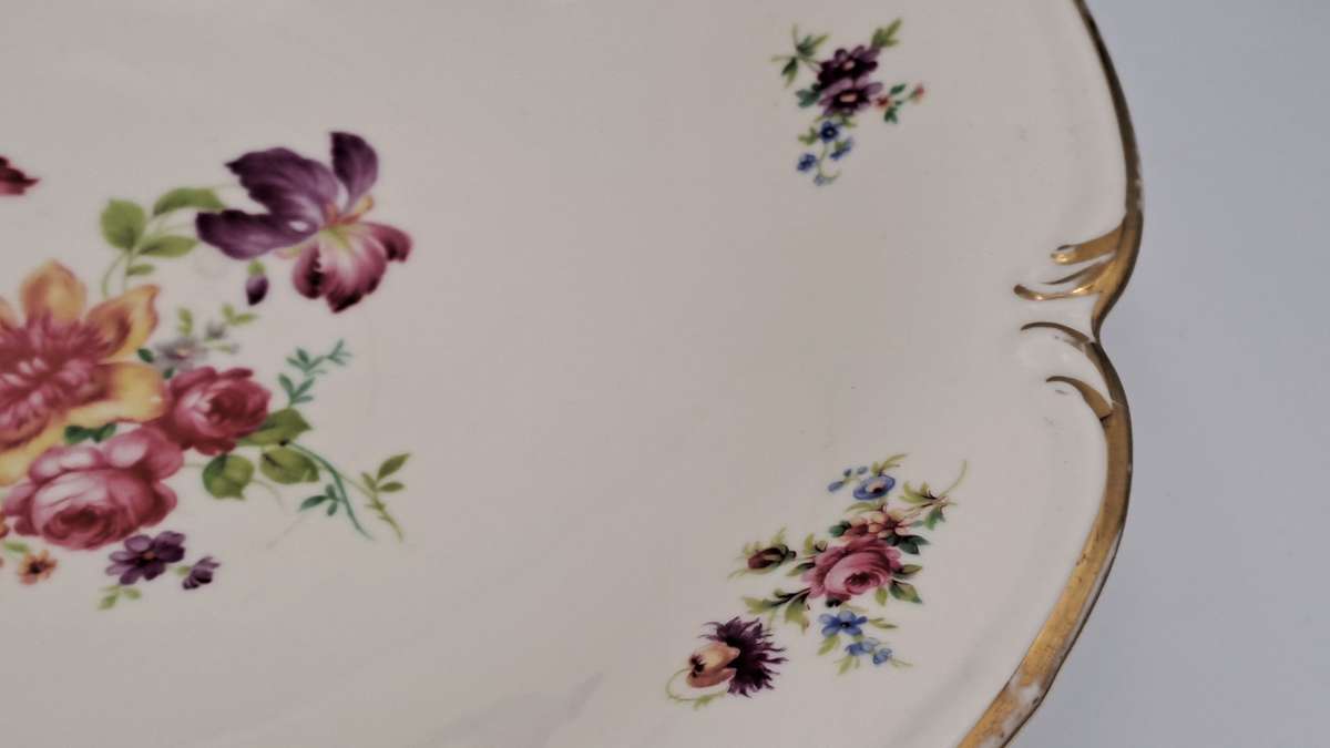 Large Vintage Alka Bavaria Meissen Footed Center Piece -Made in Germany