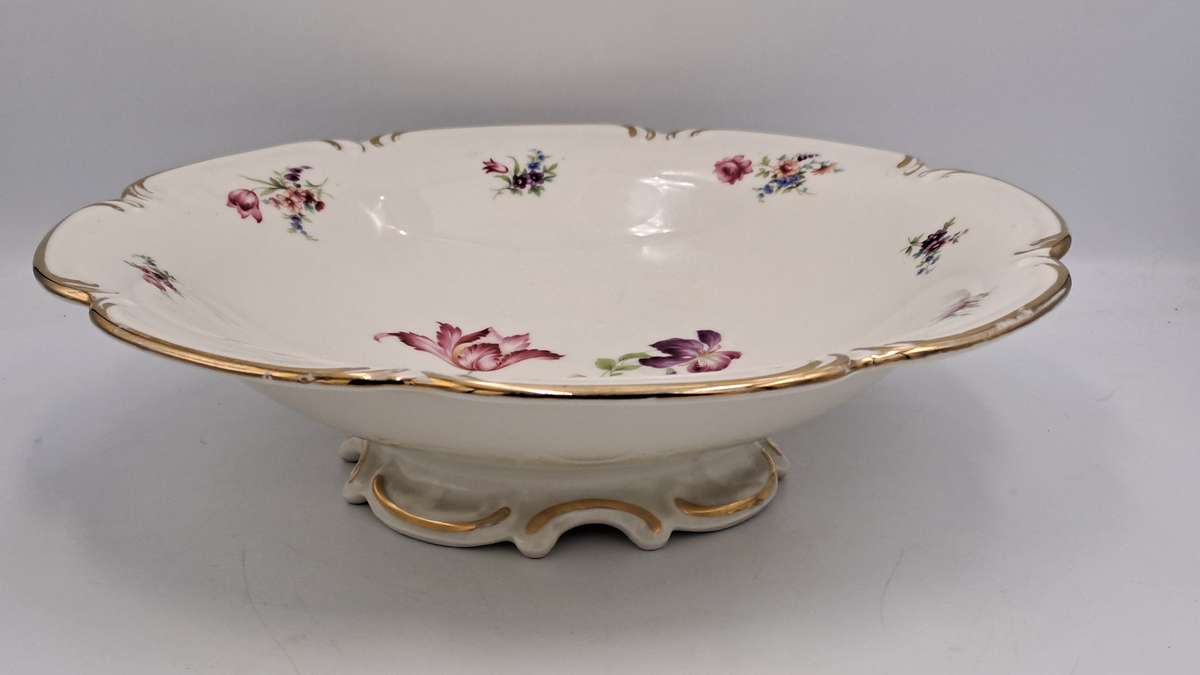 Large Vintage Alka Bavaria Meissen Footed Center Piece -Made in Germany