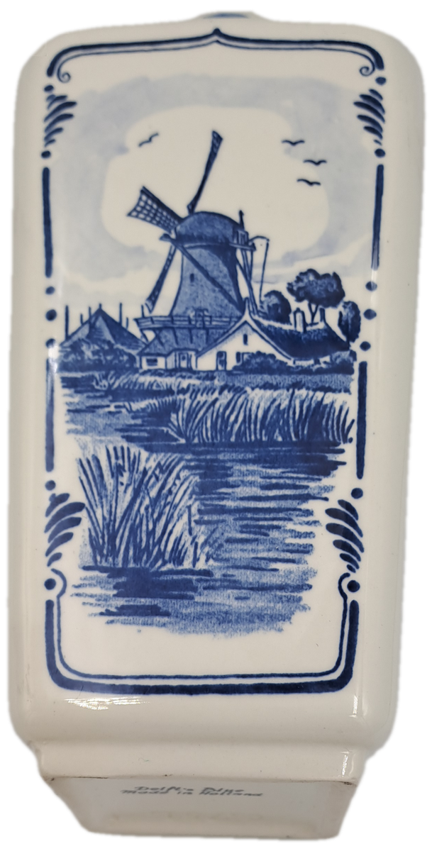 Large 1987 Delft's Blue Jar -No Cap