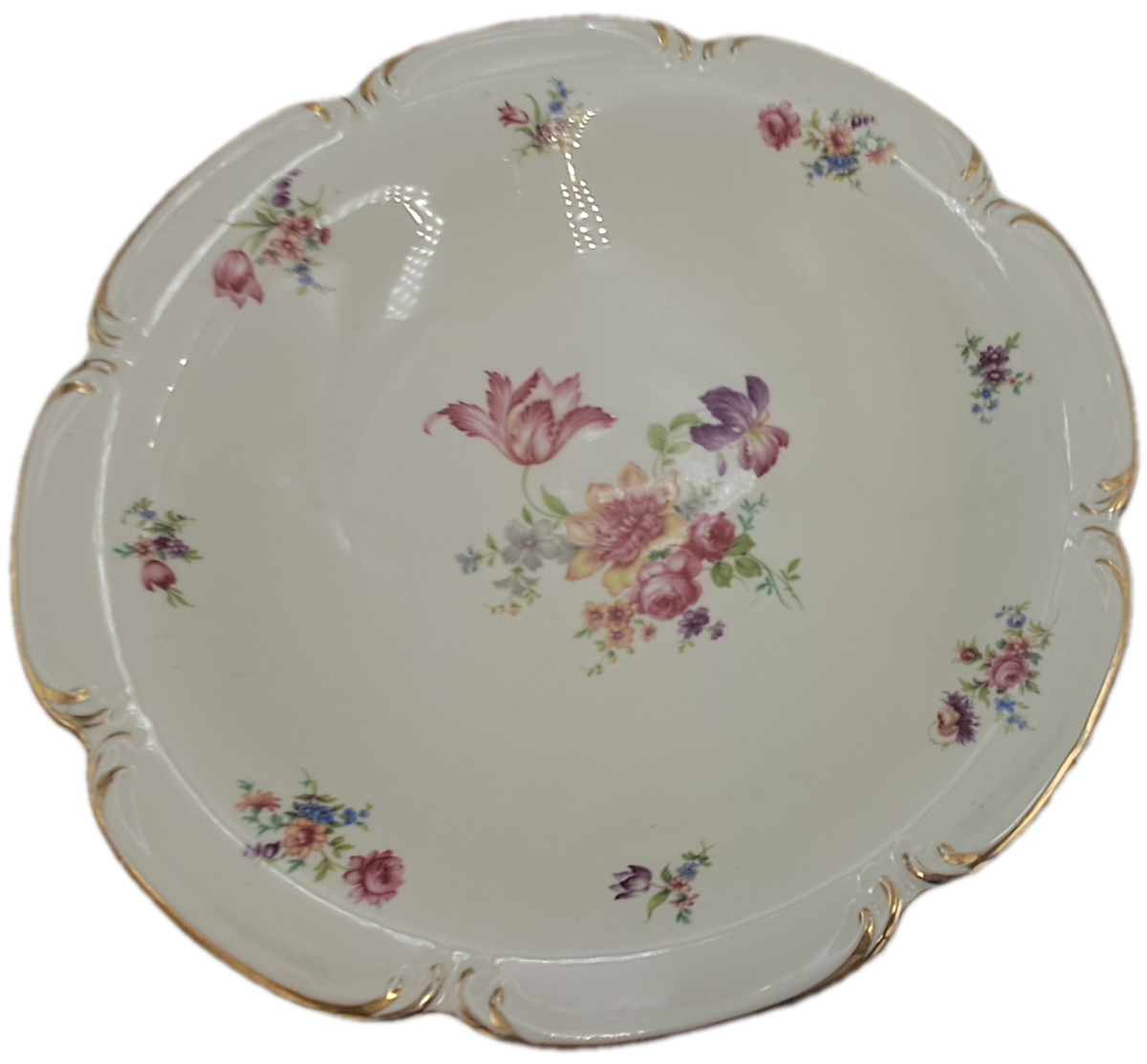 Large Vintage Alka Bavaria Meissen Footed Center Piece -Made in Germany