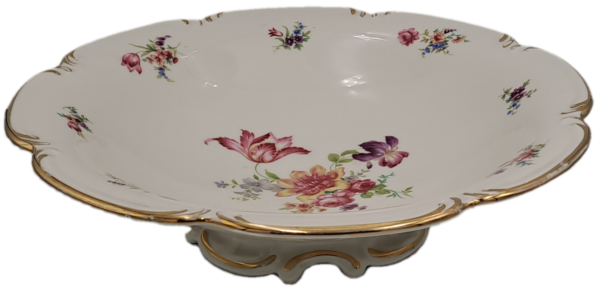 Large Vintage Alka Bavaria Meissen Footed Center Piece -Made in Germany