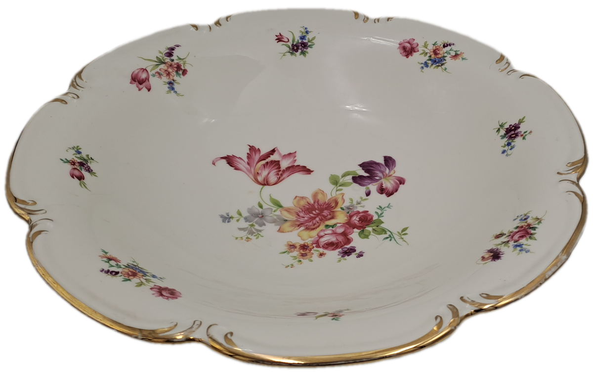 Large Vintage Alka Bavaria Meissen Footed Center Piece -Made in Germany