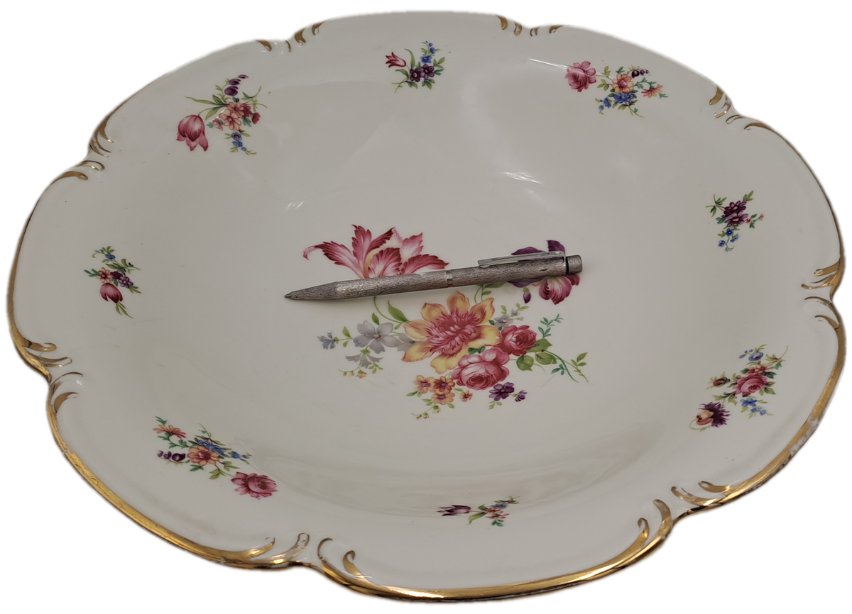 Large Vintage Alka Bavaria Meissen Footed Center Piece -Made in Germany