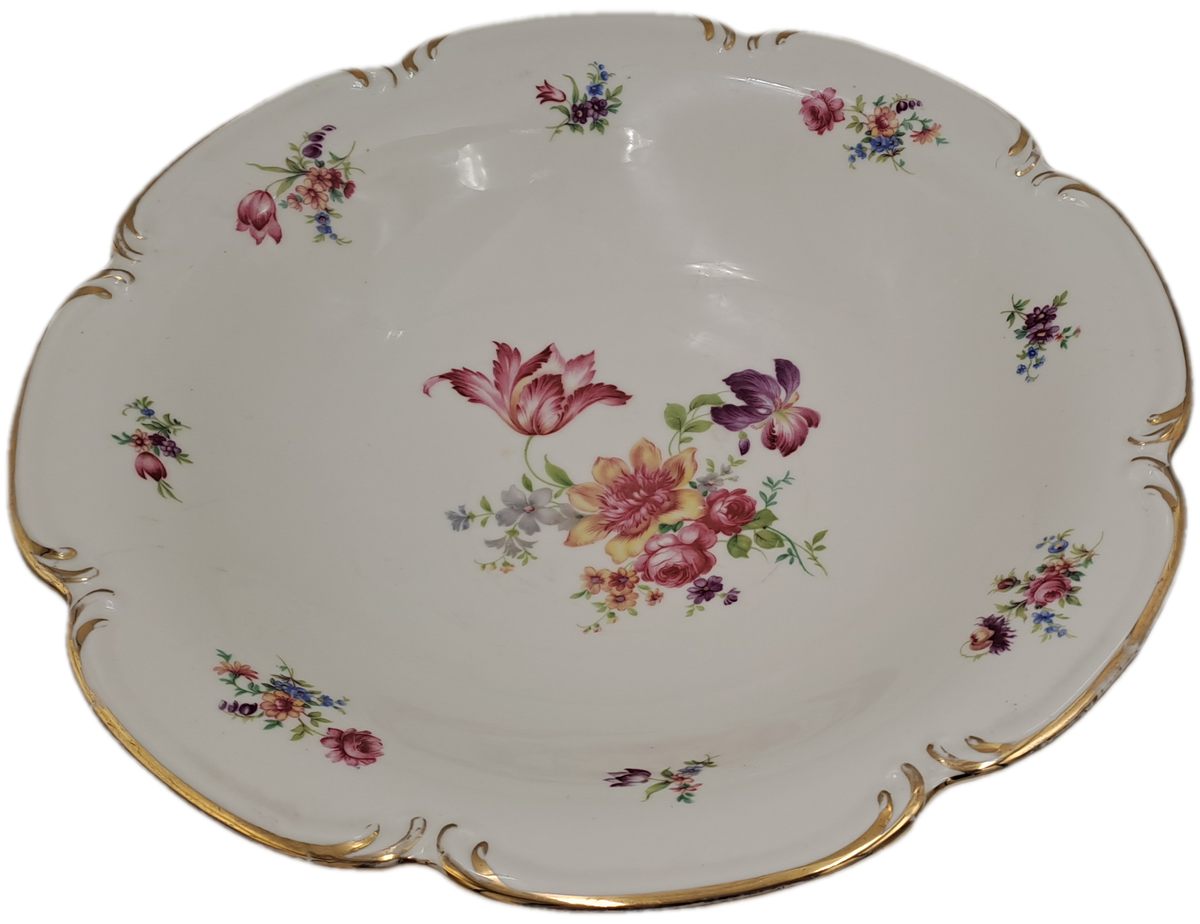 Large Vintage Alka Bavaria Meissen Footed Center Piece -Made in Germany