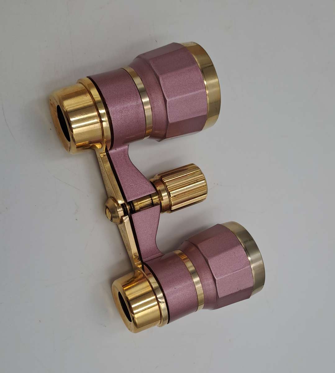 Vintage 3X25 Shin Han Pink Opera Glasses Boxed with cleaning cloth