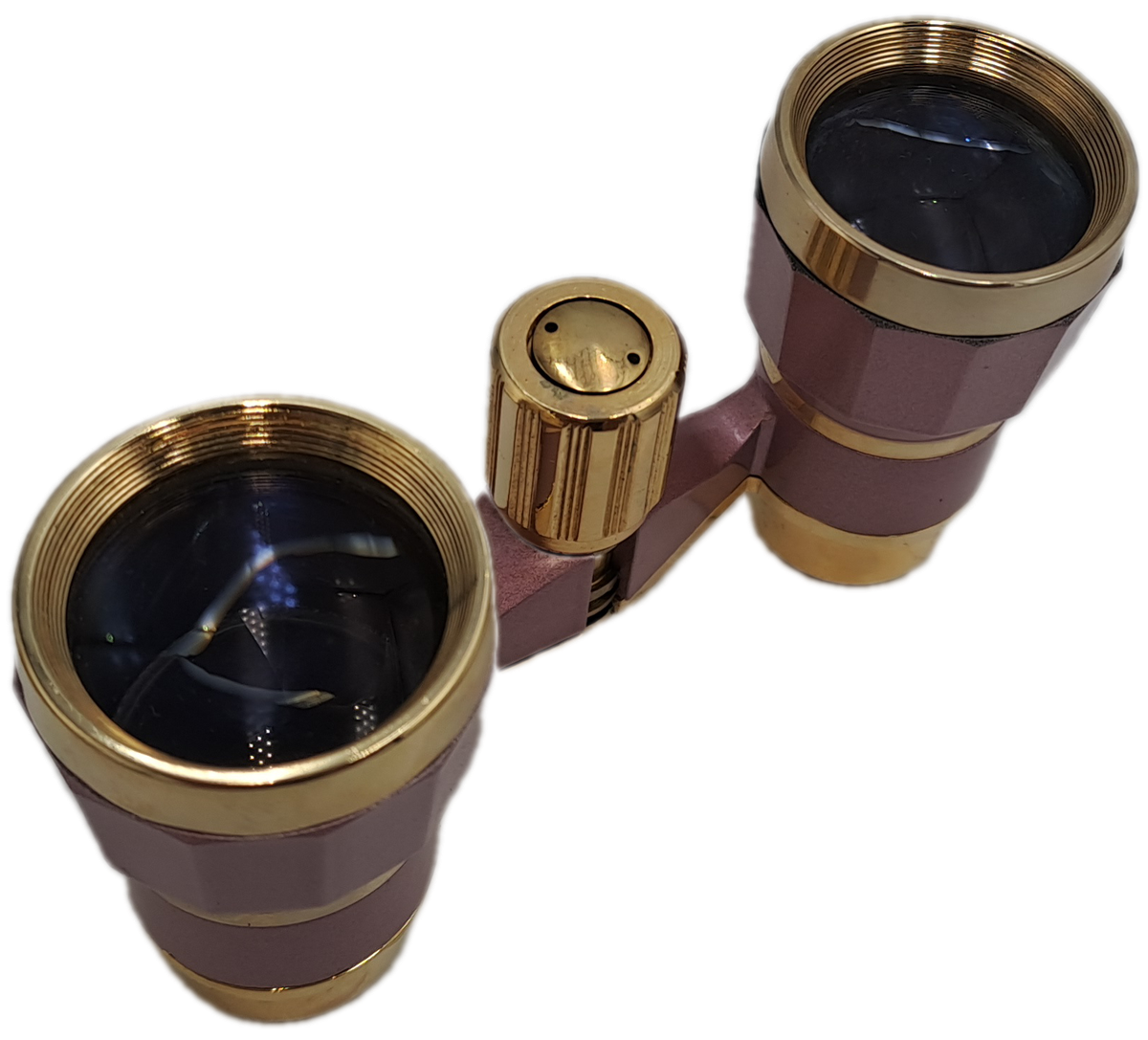 Vintage 3X25 Shin Han Pink Opera Glasses Boxed with cleaning cloth