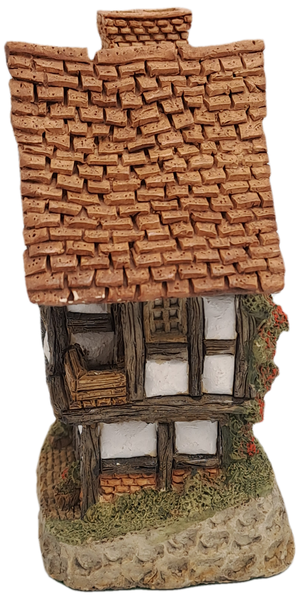 1984 David Winter Cottage Collection "Spinners Cottage" with Collectors HandBook.