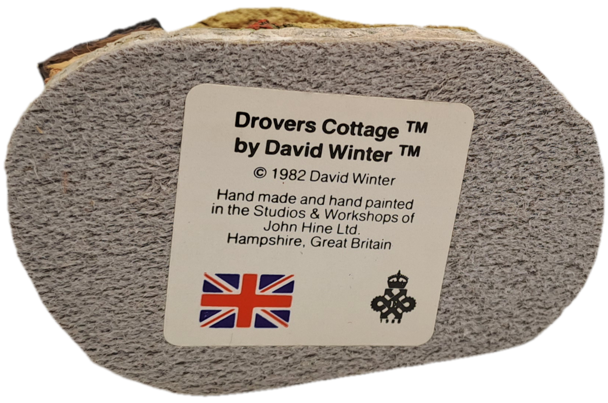 1982 David Winter Cottage Collection "Drovers Cottage"Hand Made In Great Britain.