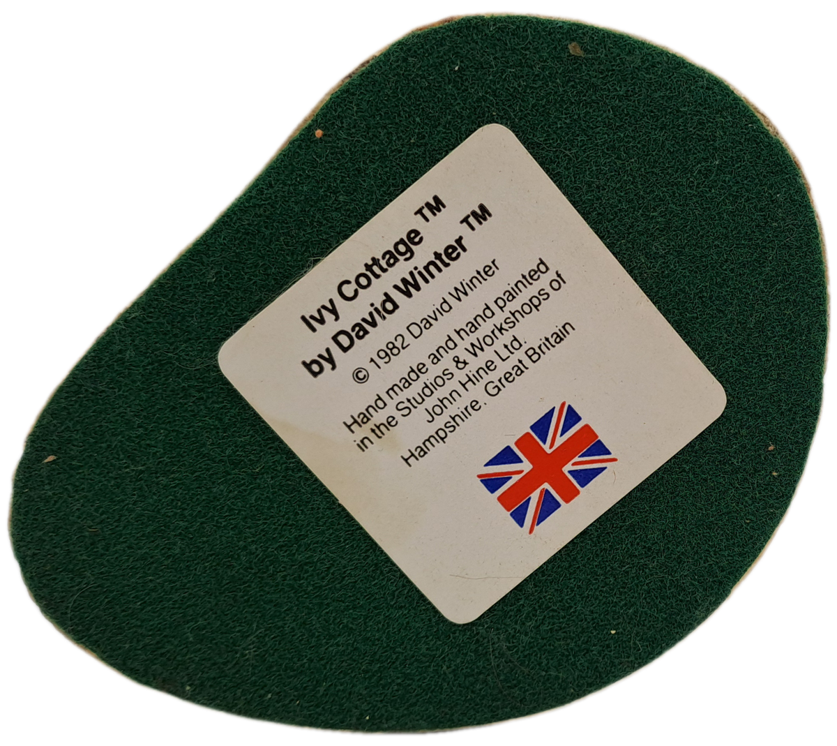 1982 David Winter Cottage Collection "Ivy Cottage" Hand Made In Great Britain