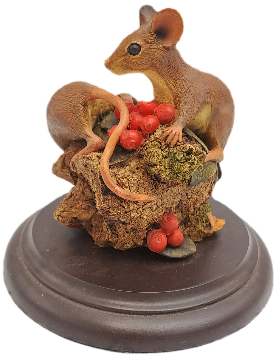 Limited Edition No 1552 of 5000 Feathers Wildlife Mice Figurine Hand Crafted Knysna