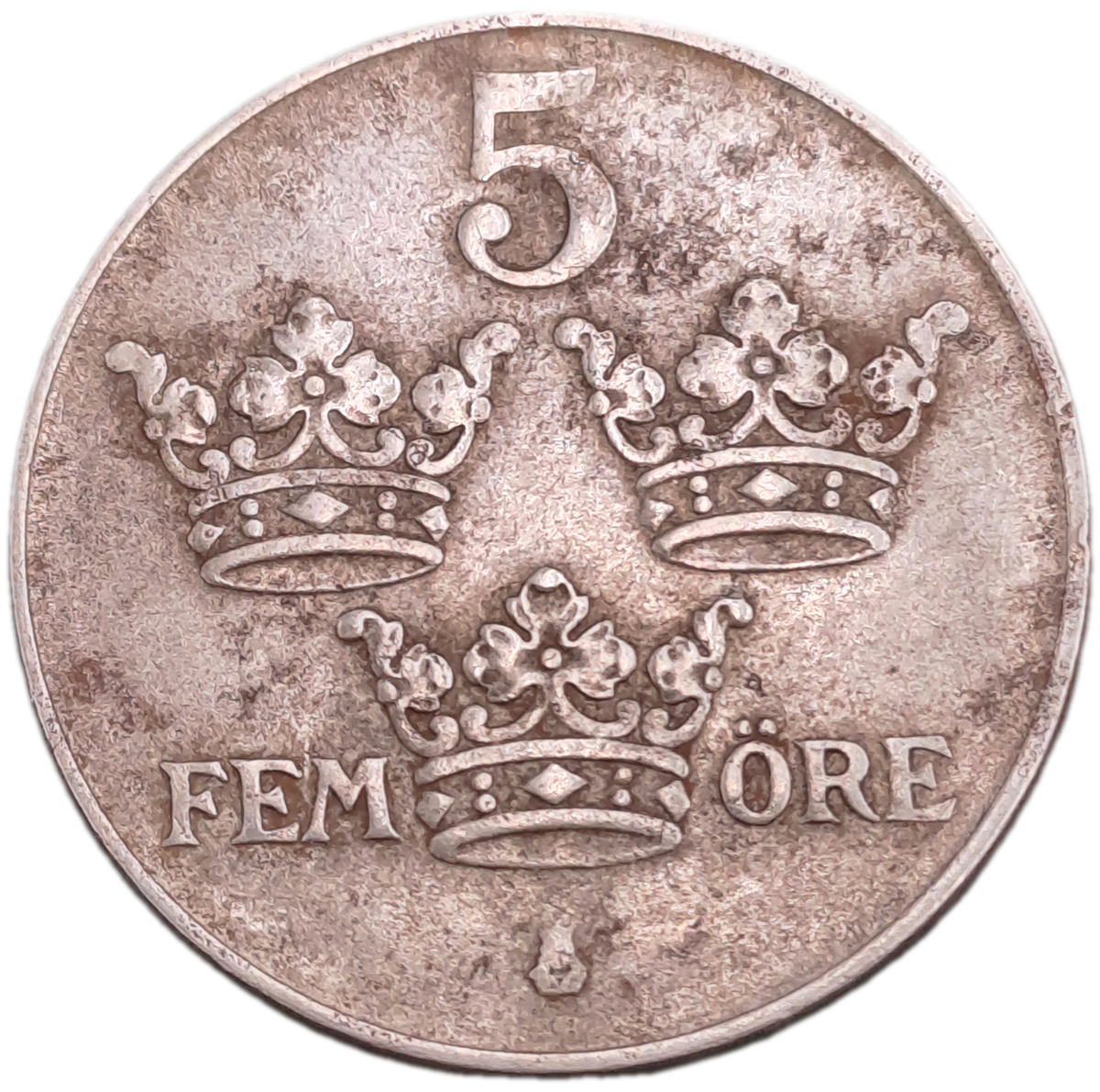 1945 Sweden 5 Öre - Gustaf V