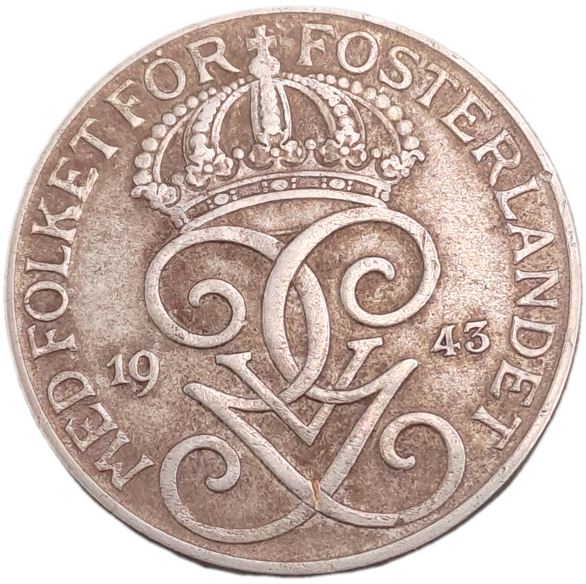 1945 Sweden 5 Öre - Gustaf V