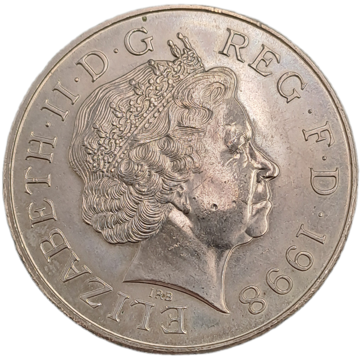 1998 5 Pounds - Elizabeth II 4th portrait-Prince Charles' 50th Birthday Coin