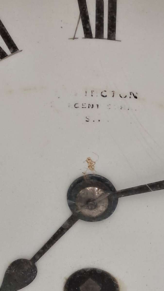 Chinoiserie Decorated Mantel Clock Circa 1920s French Movement --see condition