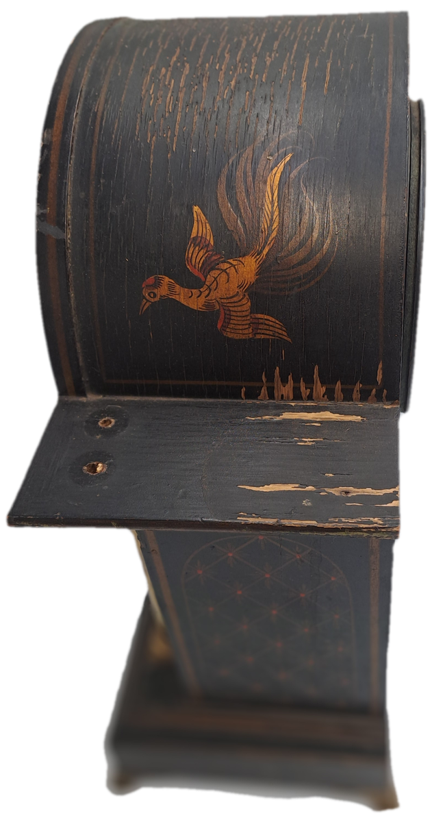Chinoiserie Decorated Mantel Clock Circa 1920s French Movement --see condition