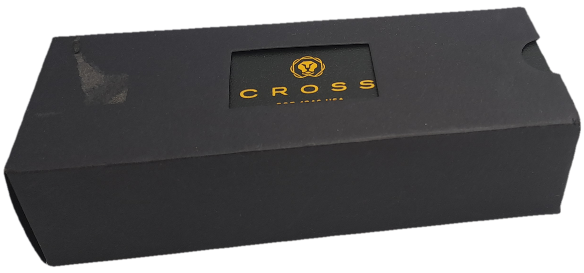 Pre-Owned Cross Century Satin Chrome Ball Pen in Box with sleeve -Ink Is Good