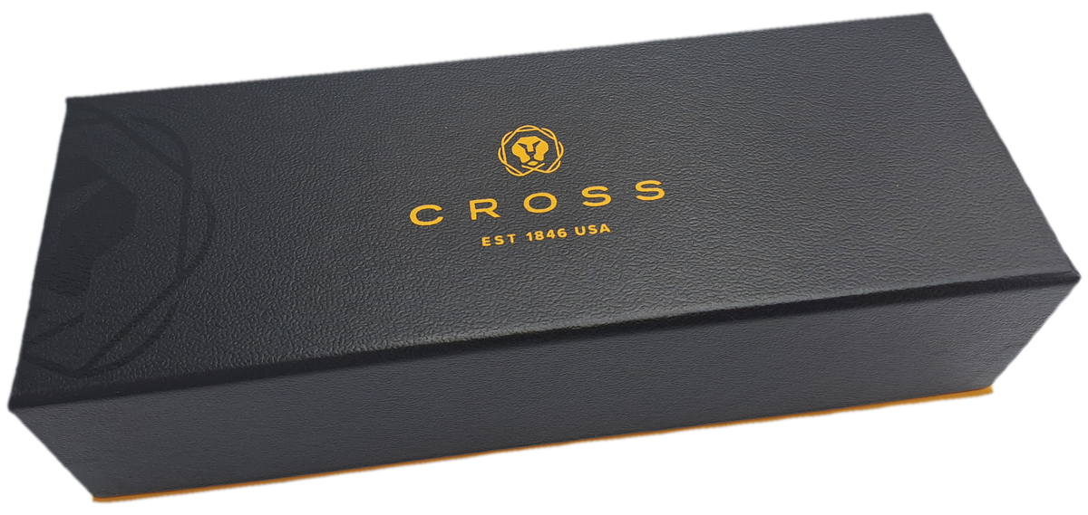 Pre-Owned Cross Century Satin Chrome Ball Pen in Box with sleeve -Ink Is Good