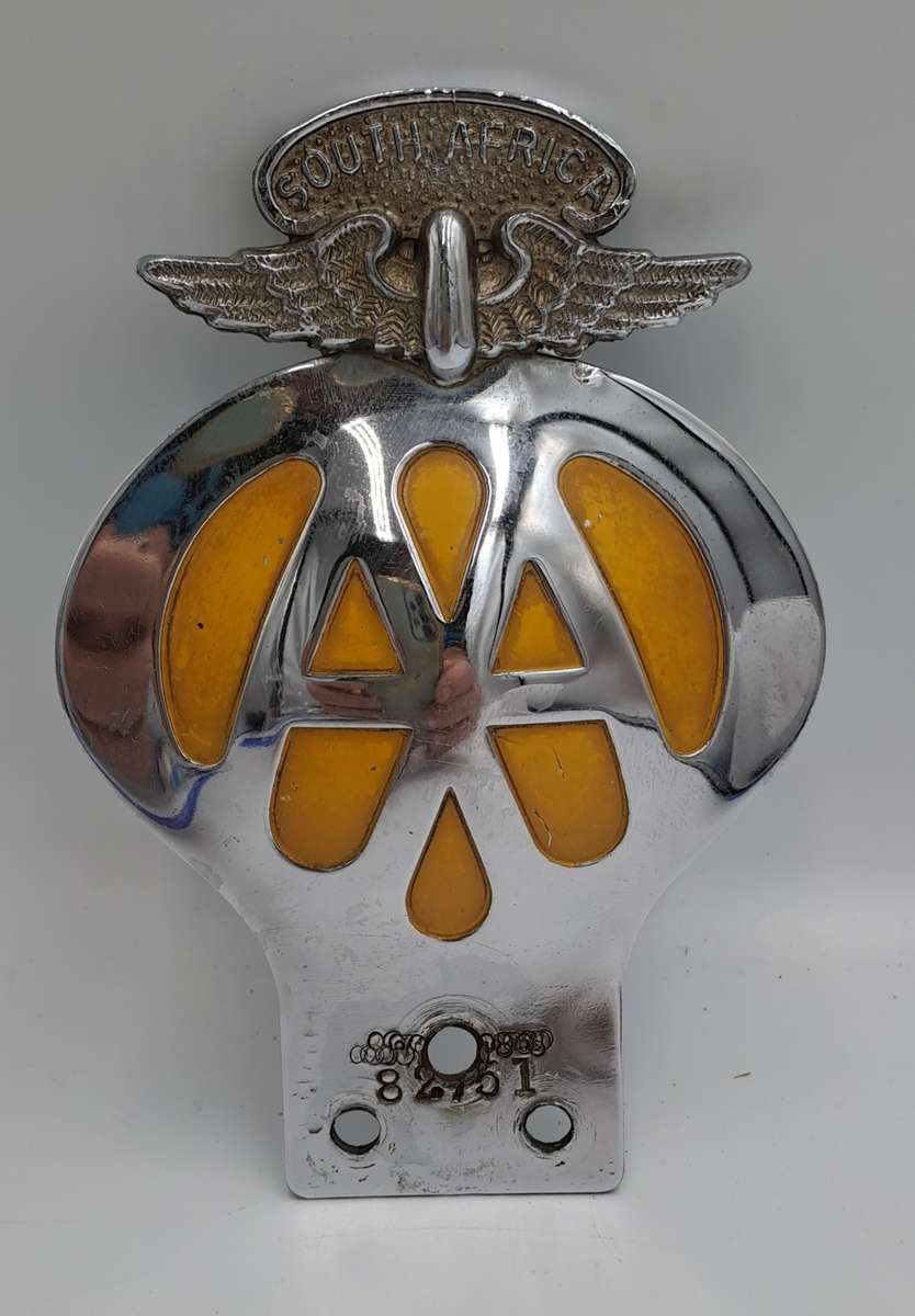 Vintage South Africa AA (Automobile association) Badge -No 82751