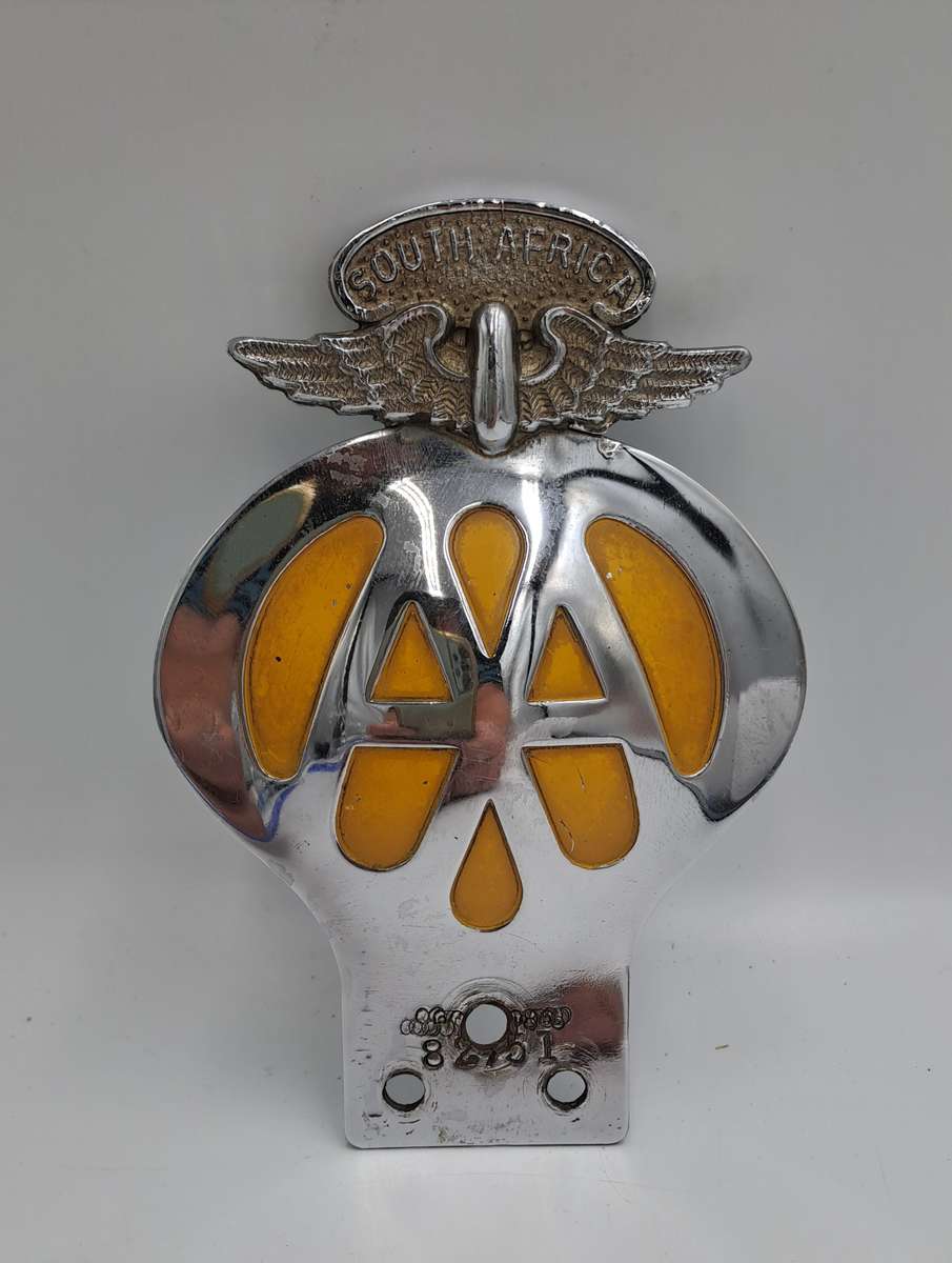 Vintage South Africa AA (Automobile association) Badge -No 82751