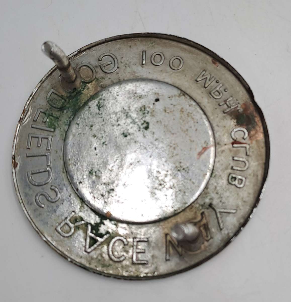 Vintage South Africa Goldfields Race Way SCC (Sport Car 100Mph Club) Chrome and Enamel Badge