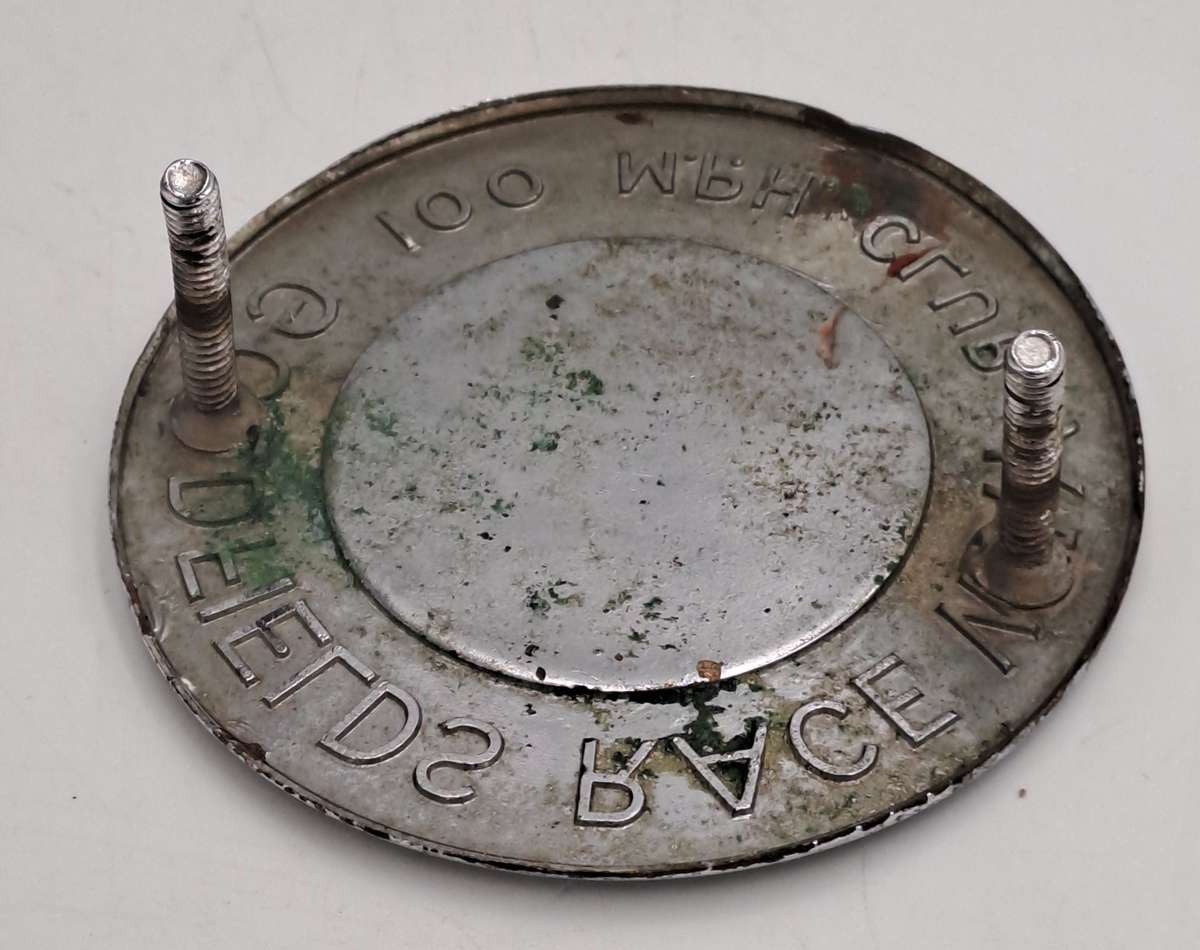 Vintage South Africa Goldfields Race Way SCC (Sport Car 100Mph Club) Chrome and Enamel Badge