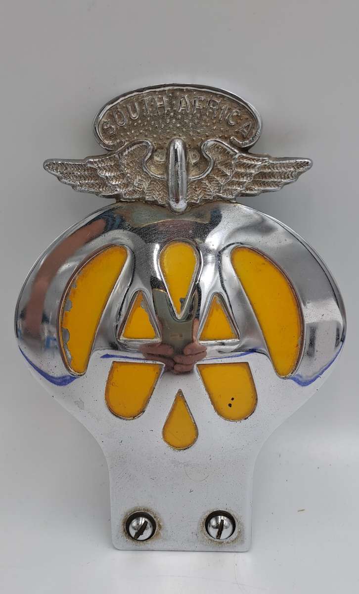 Vintage South Africa AA (Automobile association) Badge -