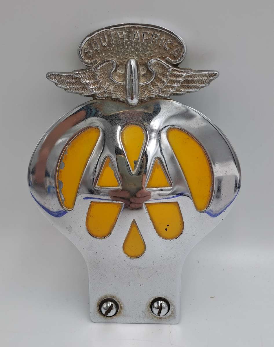 Vintage South Africa AA (Automobile association) Badge -