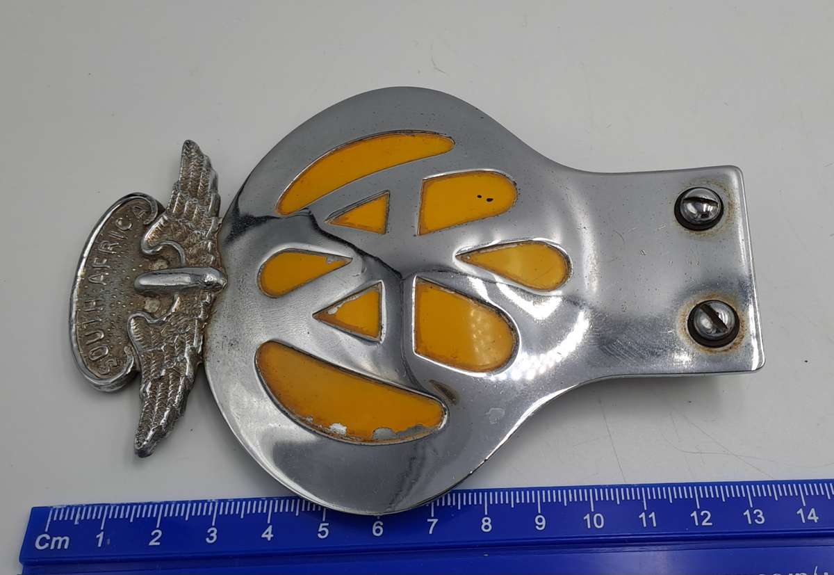 Vintage South Africa AA (Automobile association) Badge -