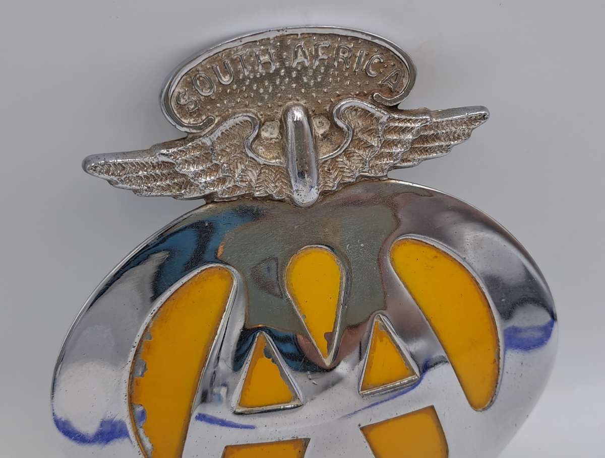 Vintage South Africa AA (Automobile association) Badge -