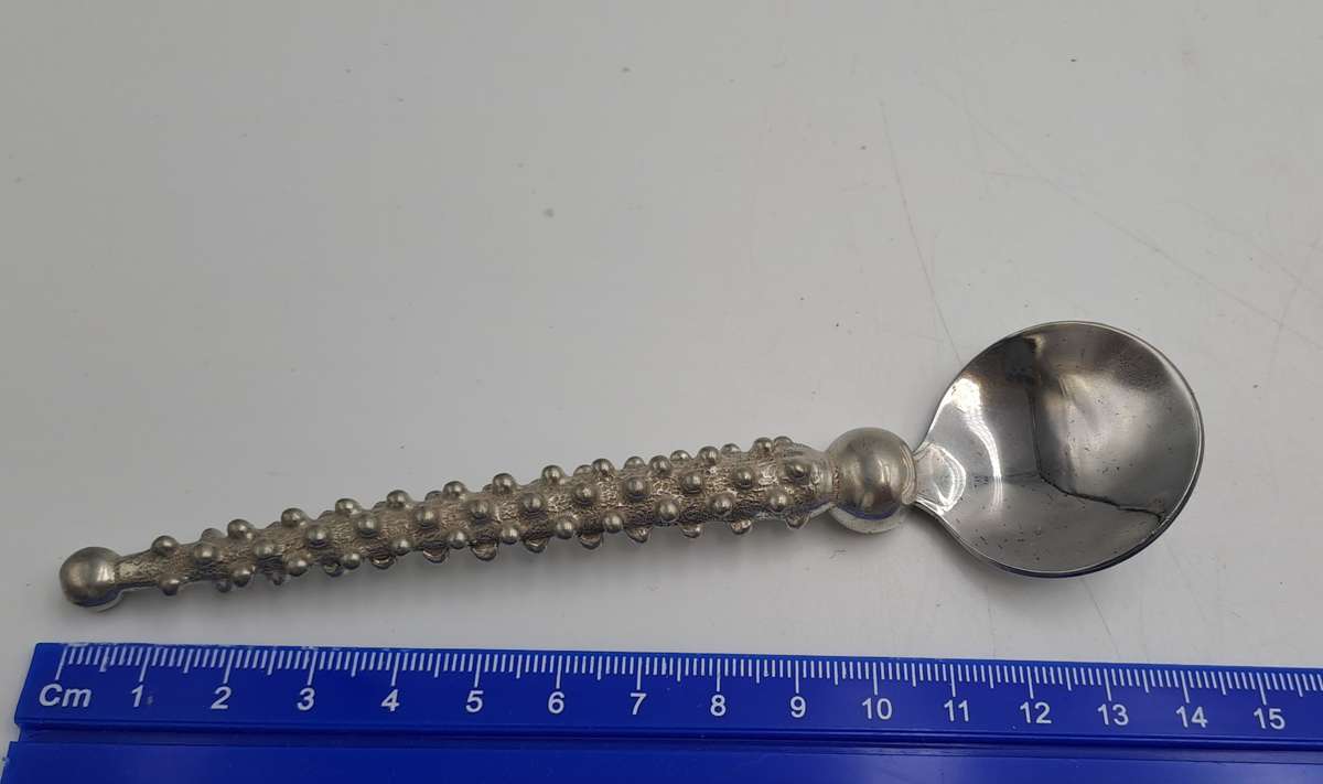 Pre-owned Diana Carmichael Designer Spoon -from Her Studded Collection -Pewter
