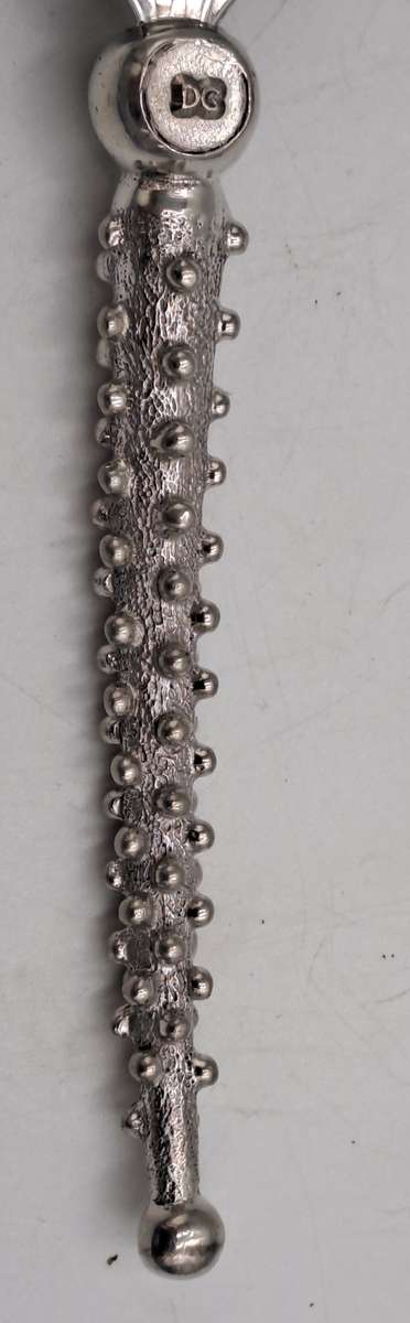 Pre-owned Diana Carmichael Designer Spoon -from Her Studded Collection -Pewter