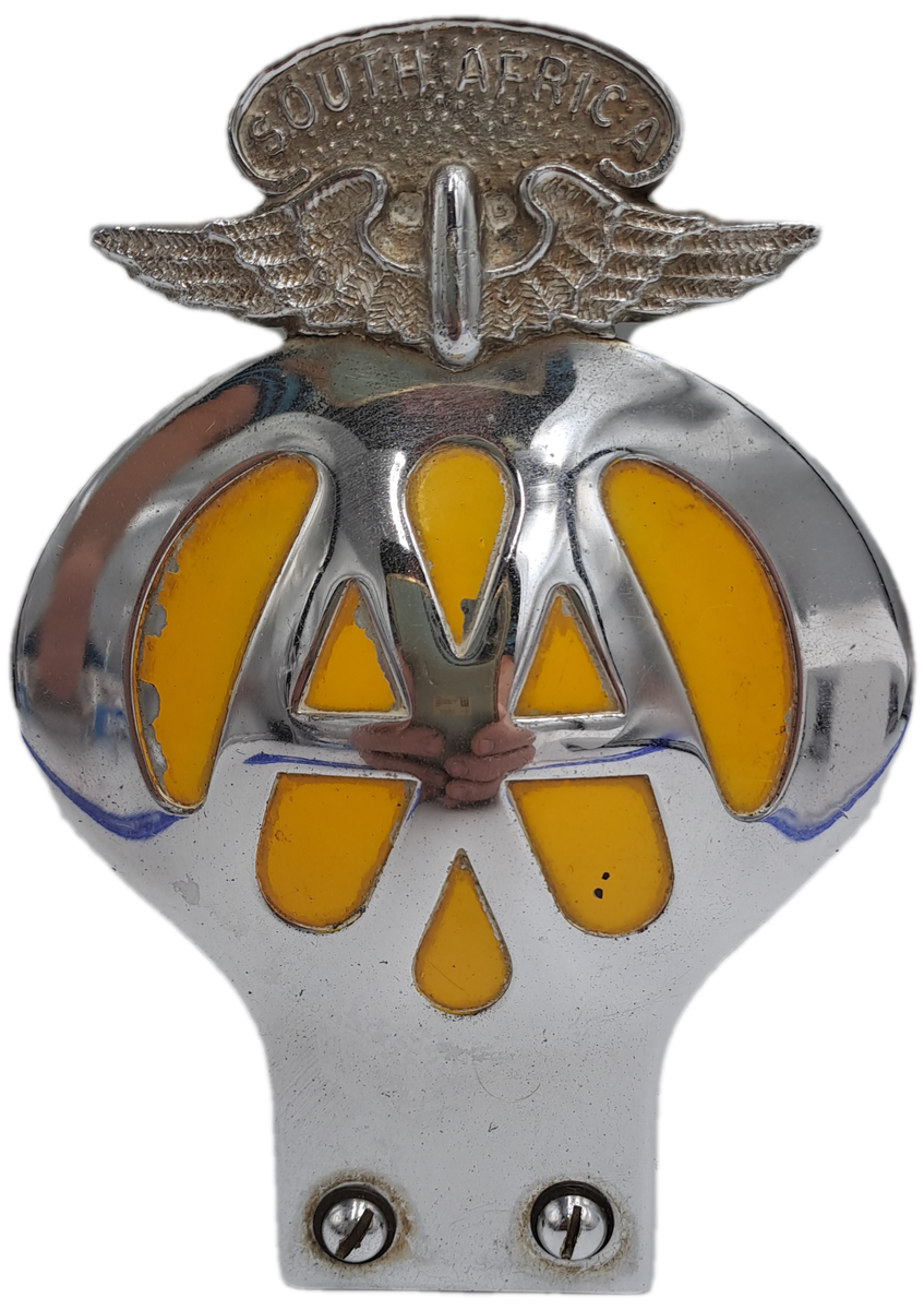 Vintage South Africa AA (Automobile association) Badge -