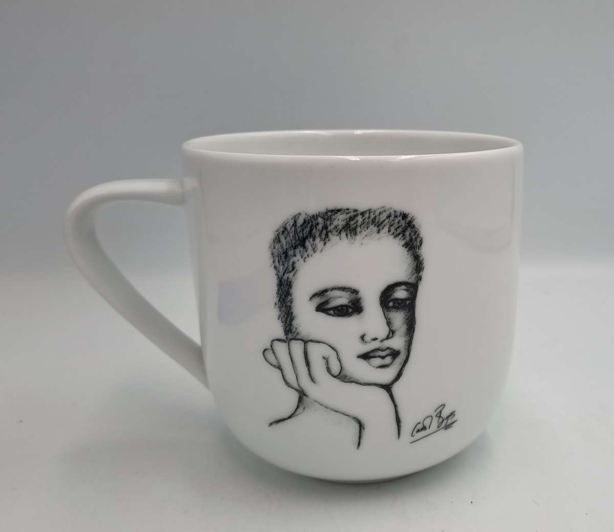 Carrol Boyes "just a thought" Designer Porcelain Mug-Sketchbook Collection  -Capacity: 340ml