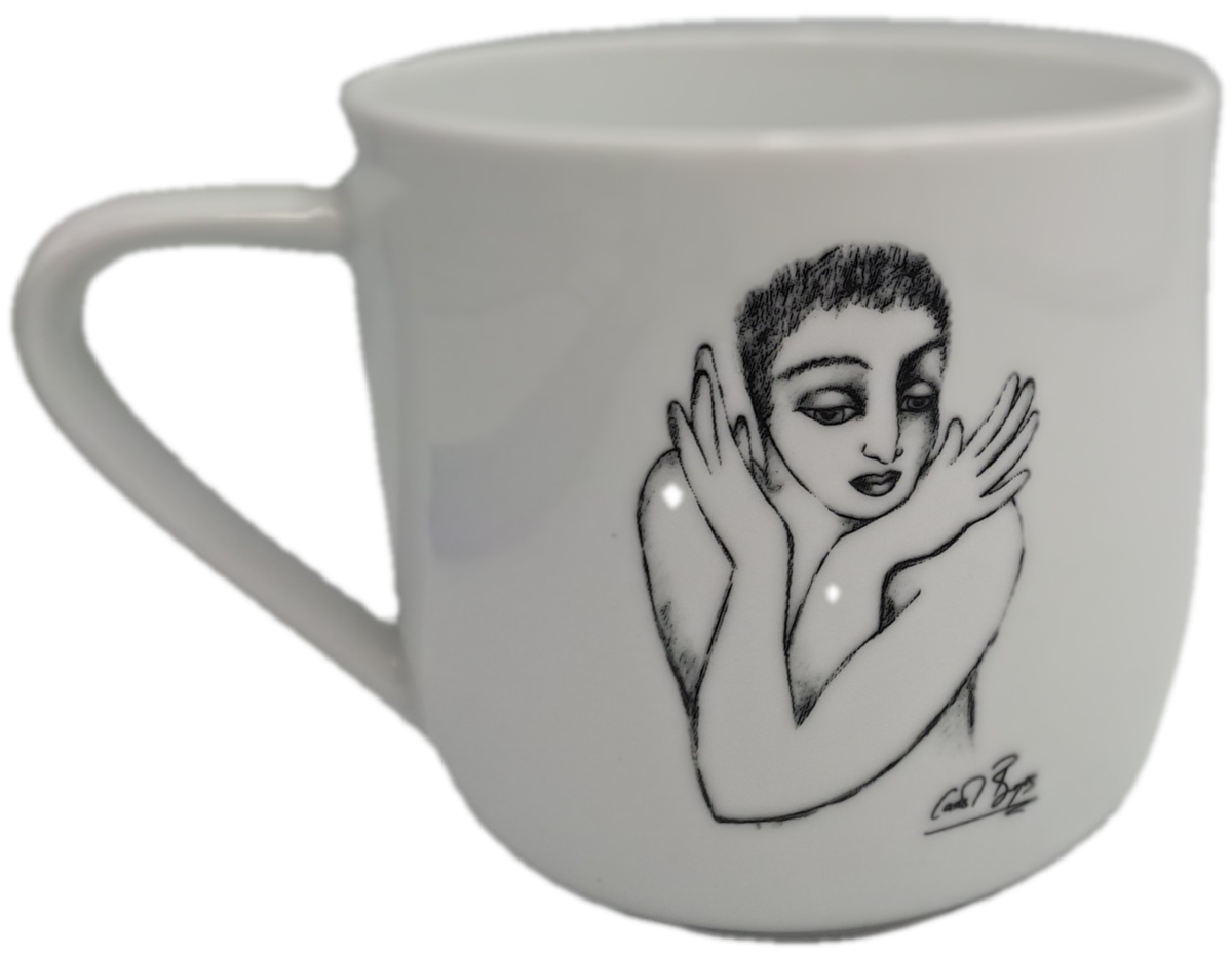 Carrol Boyes "Flutter" Designer Porcelain Mug-Sketchbook Collection  -Capacity: 340ml