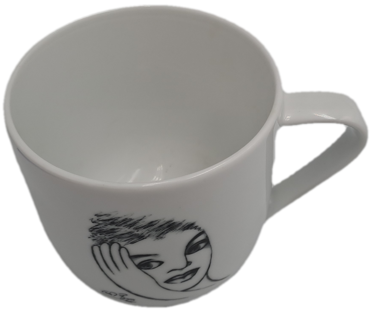Carrol Boyes "Pillow Talk" Designer Porcelain Mug-Sketchbook Collection  -Capacity: 340ml