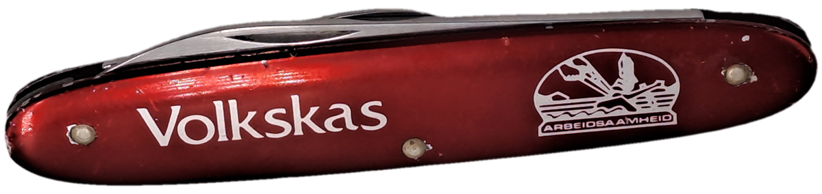 Pre-Owned Vintage Victorinox Folding Knive Switzerland- Volkskas Branded-arbeidsaamheid