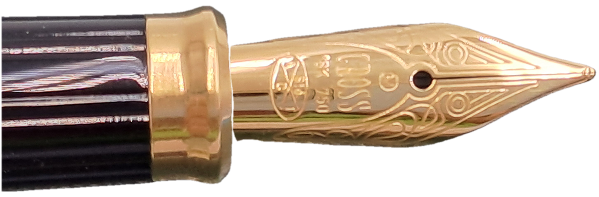 Pre-Owned 10kt Rolled Gold GROSS Fountain Pen with 18kt Gold Nip -Boxed