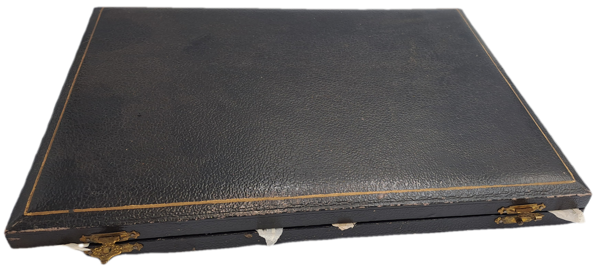 Antique / Vintage 12pc Knife And Fork Cutlery Set EPNS Silver Plated-Boxed -England