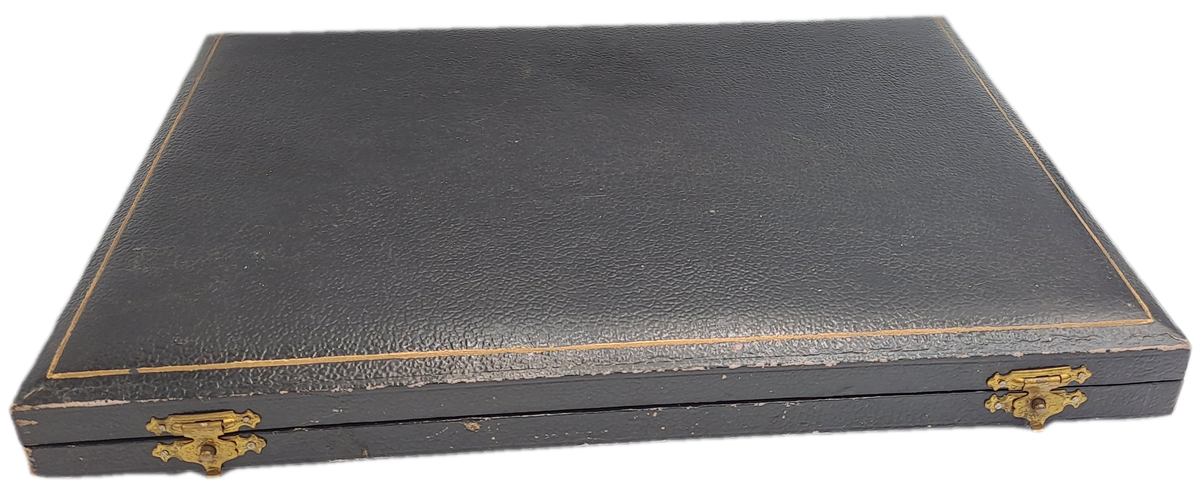 Antique / Vintage 12pc Knife And Fork Cutlery Set EPNS Silver Plated-Boxed -England