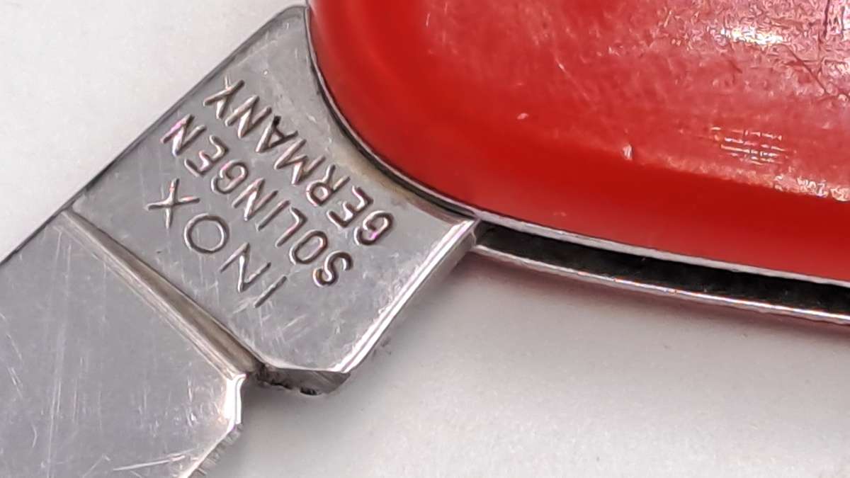 Vintage INOX Solingen Pocket Knife BROKEN BLADE -Southern Cross Fund Branded-Germany