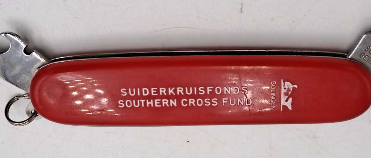 Vintage INOX Solingen Pocket Knife BROKEN BLADE -Southern Cross Fund Branded-Germany
