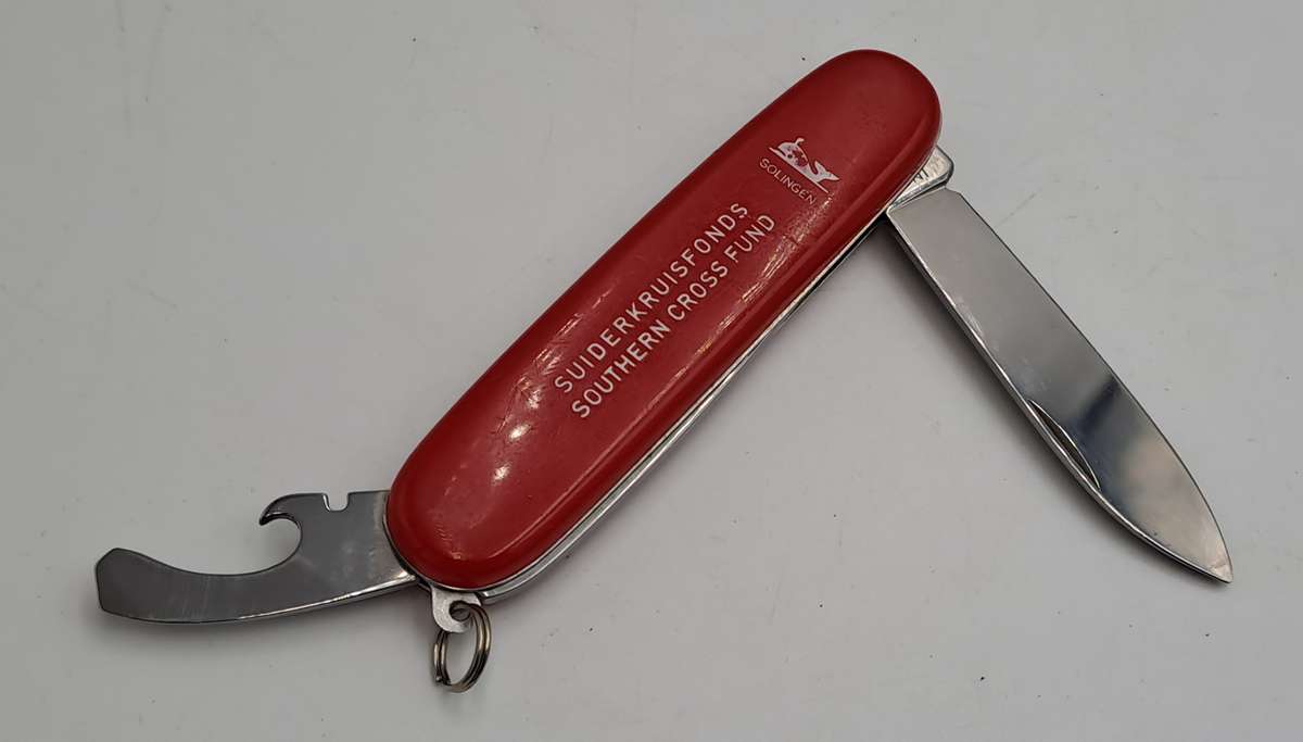 Vintage INOX Solingen Pocket Knife BROKEN BLADE -Southern Cross Fund Branded-Germany