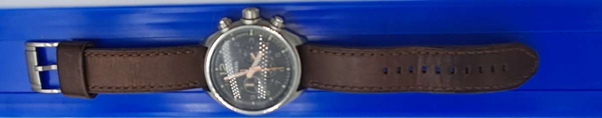 Pre-Owned Men's Fossil Watch with Leather Strap -Working