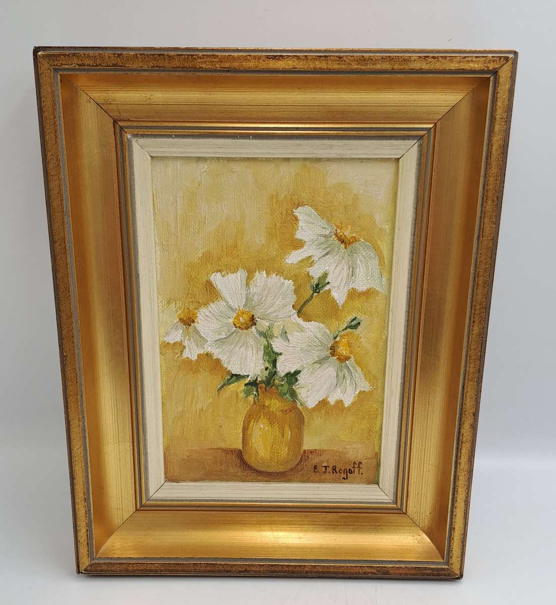 Vintage Original Framed Oil Painting by Artist Eileen J. ROGOFF is an artist born in 1942