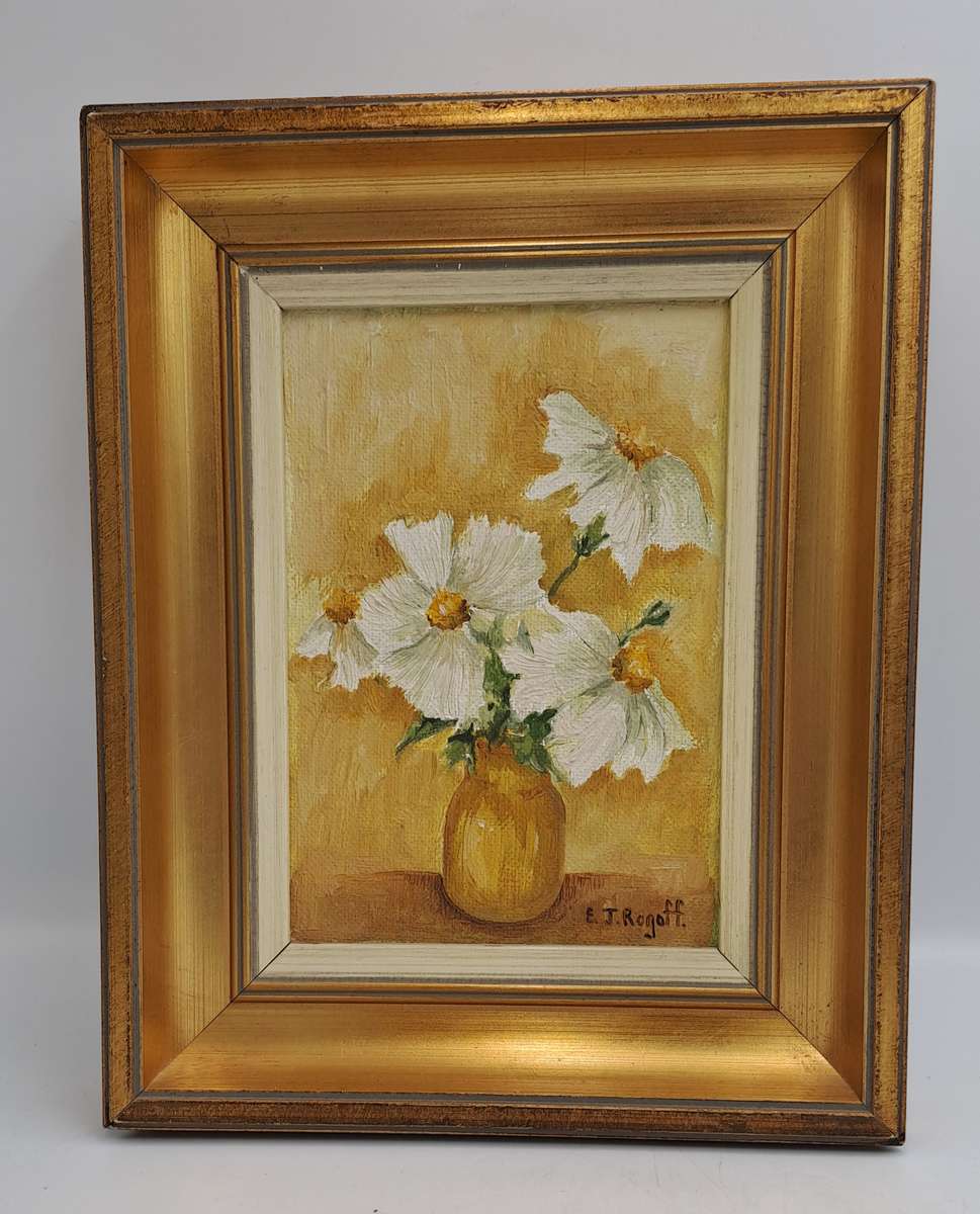 Vintage Original Framed Oil Painting by Artist Eileen J. ROGOFF is an artist born in 1942