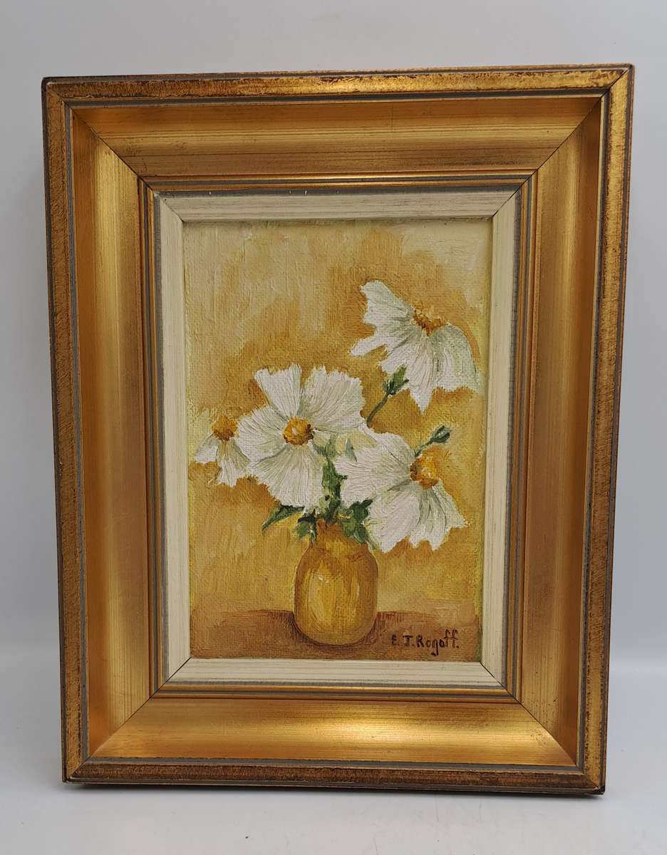 Vintage Original Framed Oil Painting by Artist Eileen J. ROGOFF is an artist born in 1942