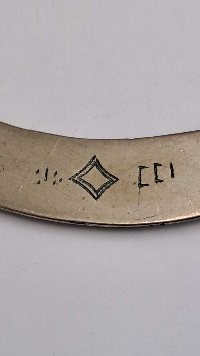 Vintage open choker necklace.  in tribal style made of white metal