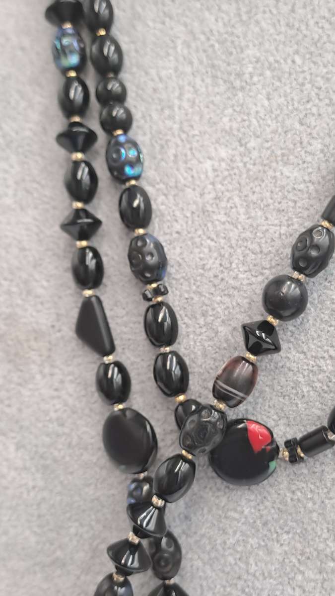 Pre-Owned Indian Bead Necklace with Pendant 110cm